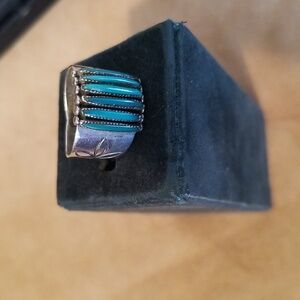 Silver and Turquoise Women's Ring